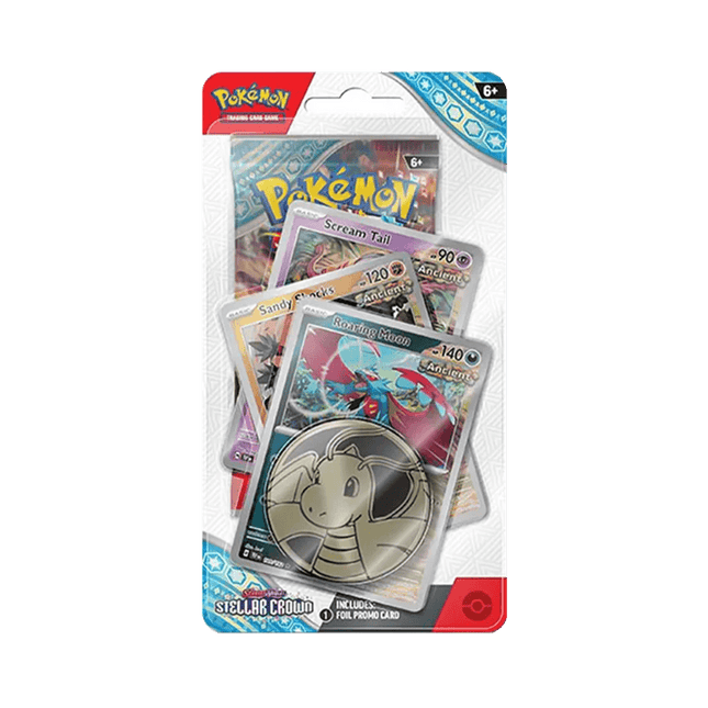 Pokemon TCG: Stellar Crown - Premium Checklane Blister (Roaring Moon)