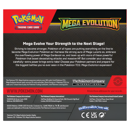 Pokemon TCG: Mega Evolution - Base Set - Booster Box (36 Boosters)