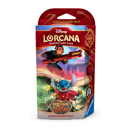 Disney Lorcana Trading Card Game: Reign Of Jafar - Starter Deck (Mulan & Stitch)