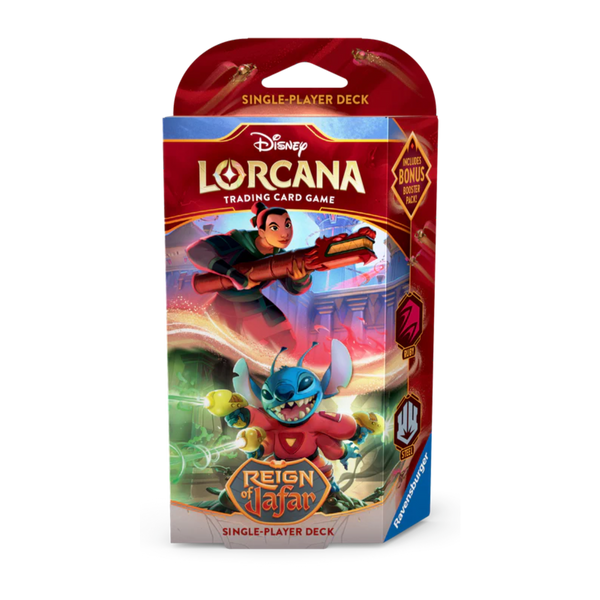Disney Lorcana Trading Card Game: Reign Of Jafar - Starter Deck (Mulan & Stitch)