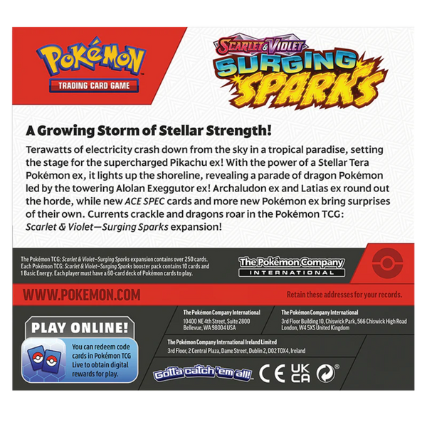 Pokemon TCG: Scarlet & Violet - Surging Sparks - Booster Box (36 Boosters)