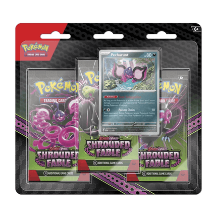 Pokemon TCG: Shrouded Fable - 3 Pack Blister (Pecharunt)