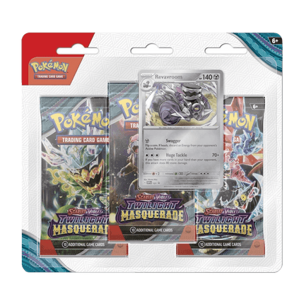 Pokemon TCG: Twilight Masquerade - 3 Pack Blister (Revavroom)