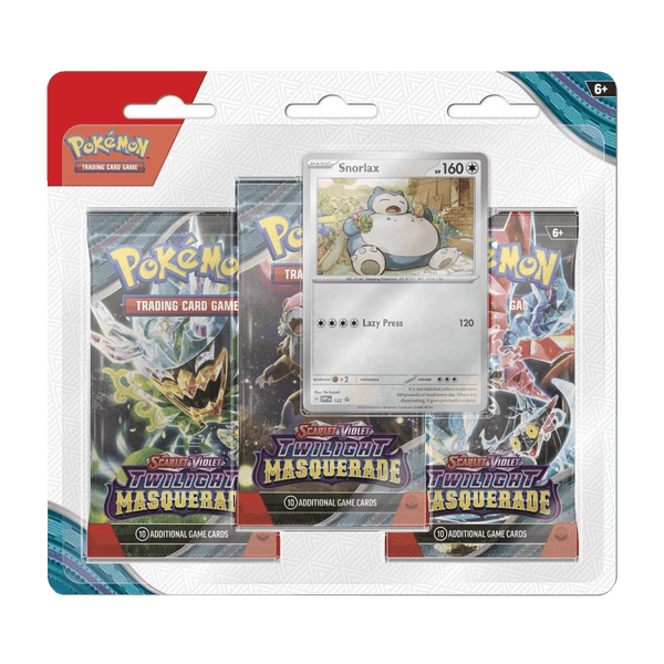 Pokemon TCG: Twilight Masquerade - 3 Pack Blister (Snorlax)