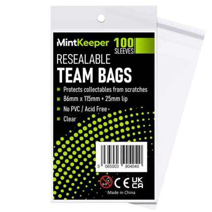 MintKeeper: Team Bags - Resealable (100)