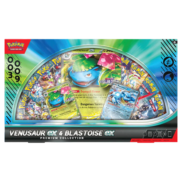 Pokemon TCG: Venusaur ex & Blastoise ex Premium Collection
