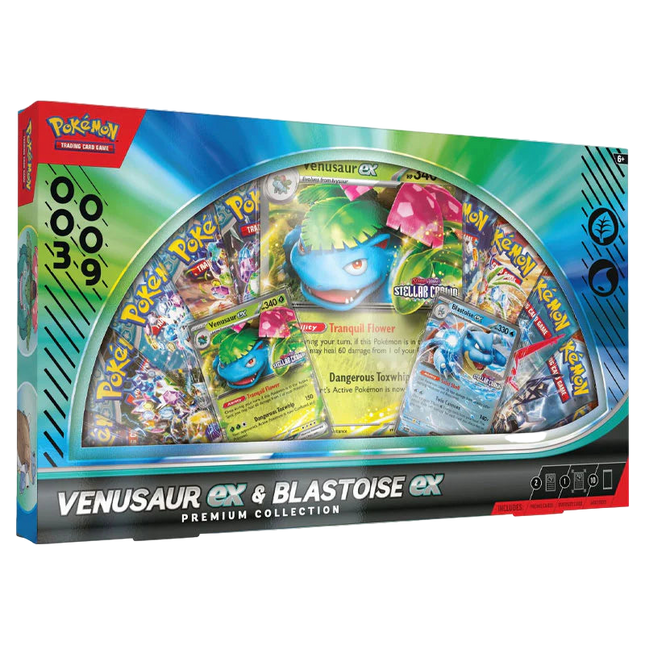 [PRE-ORDER] Pokemon TCG: Venusaur ex & Blastoise ex Premium Collection