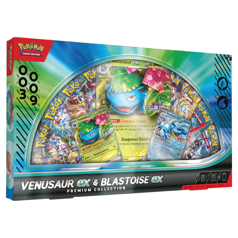 Pokemon TCG: Venusaur ex & Blastoise ex Premium Collection