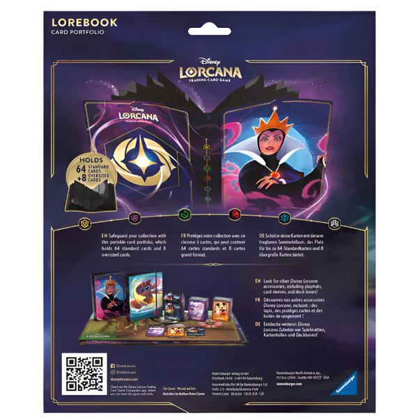 Disney Lorcana Trading Card Game:  The Evil Queen Card Portfolio