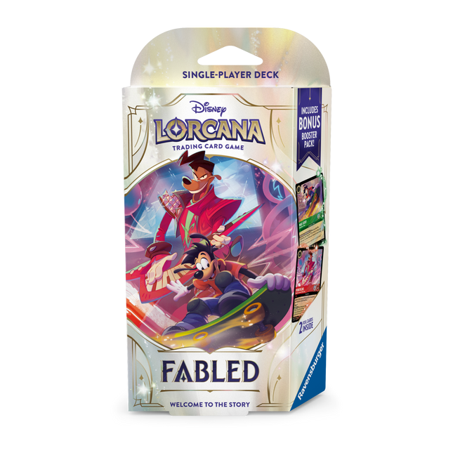 Disney Lorcana Trading Card Game: Fabled - Starter Deck (Powerline & Max)