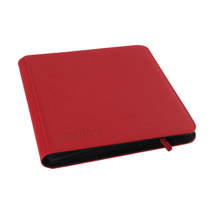 Vault X: 12-Pocket Exo-Tec® Zip Binder (Fire Red)