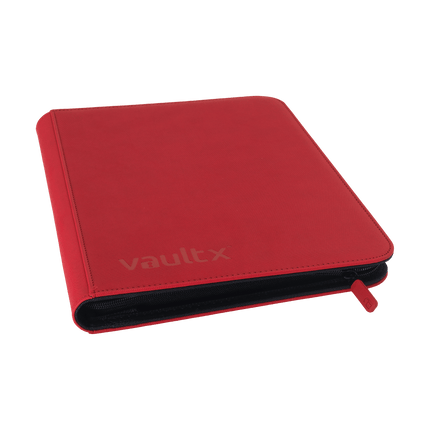 Vault X: 9-Pocket Exo-Tec® Zip Binder (Fire Red)