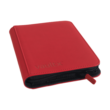 Vault X: 4-Pocket Exo-Tec® Zip Binder (Fire Red)