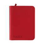 Vault X: 4-Pocket Exo-Tec® Zip Binder (Fire Red)
