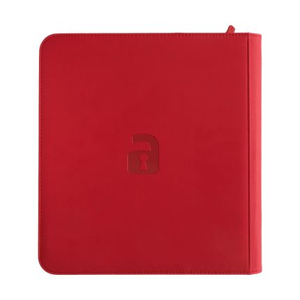 Vault X: 12-Pocket Exo-Tec® Zip Binder (Fire Red)