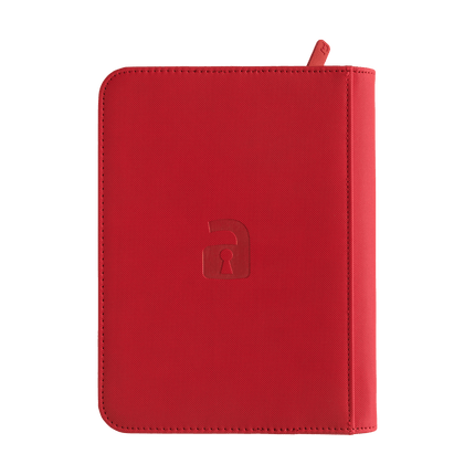 Vault X: 4-Pocket Exo-Tec® Zip Binder (Fire Red)