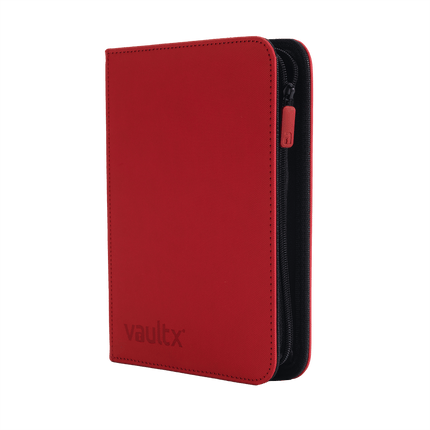 Vault X: 4-Pocket Exo-Tec® Zip Binder (Fire Red)