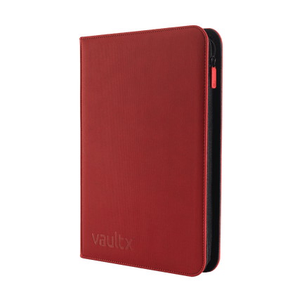 Vault X: 9-Pocket Exo-Tec® Zip Binder (Fire Red)