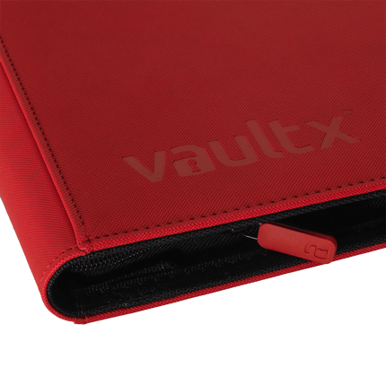 Vault X: 9-Pocket Exo-Tec® Zip Binder (Fire Red)