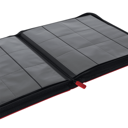 Vault X: 12-Pocket Exo-Tec® Zip Binder (Fire Red)