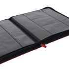 Vault X: 12-Pocket Exo-Tec® Zip Binder (Fire Red)