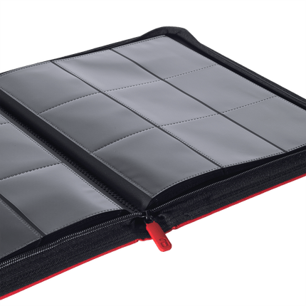 Vault X: 9-Pocket Exo-Tec® Zip Binder (Fire Red)