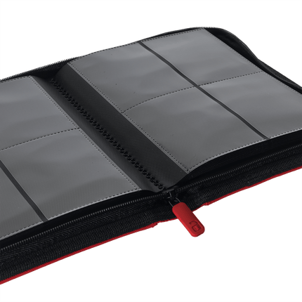 Vault X: 4-Pocket Exo-Tec® Zip Binder (Fire Red)