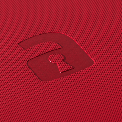 Vault X: 4-Pocket Exo-Tec® Zip Binder (Fire Red)