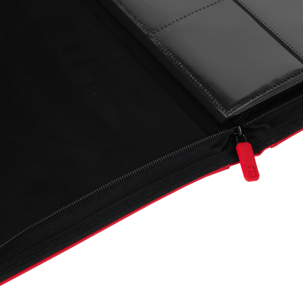 Vault X: 9-Pocket Exo-Tec® Zip Binder (Fire Red)