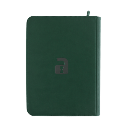 Vault X: 9-Pocket Exo-Tec® Zip Binder (Forest Green)