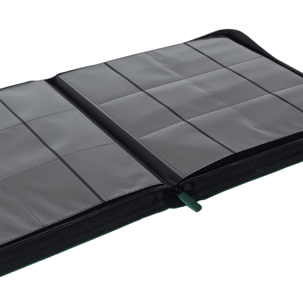Vault X: 12-Pocket Exo-Tec® Zip Binder (Forest Green)