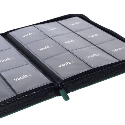 Vault X: 9-Pocket Exo-Tec® Zip Binder (Forest Green)