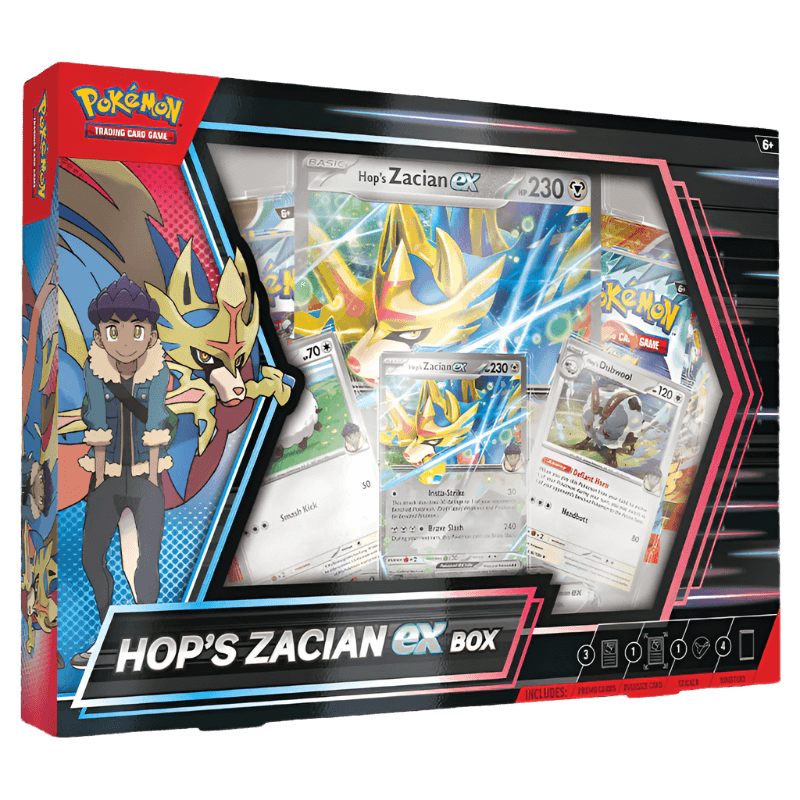 [PRE-ORDER] Hop's Zacian EX Box - Coasties Collectibles