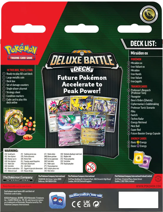 Pokemon TCG: Miraidon Ex Deluxe Battle Deck