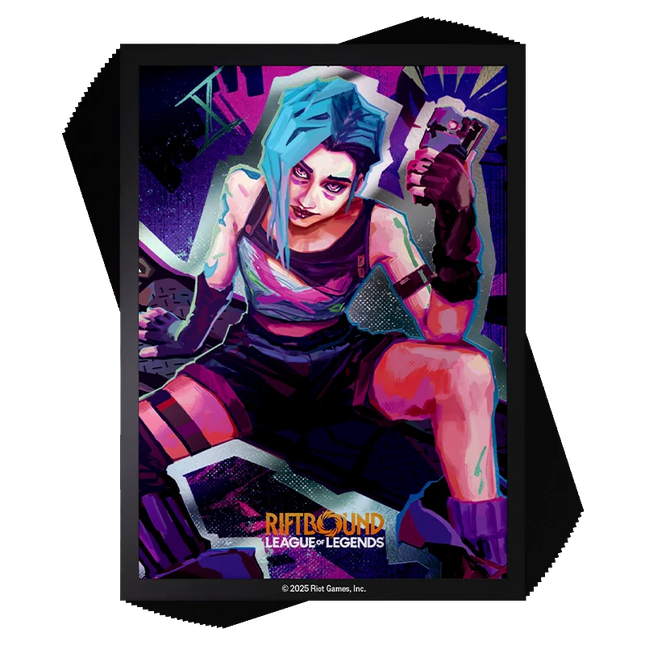 Riftbound: League of Legends TCG - Origins - Art Sleeves - Jinx (100 Sleeves)
