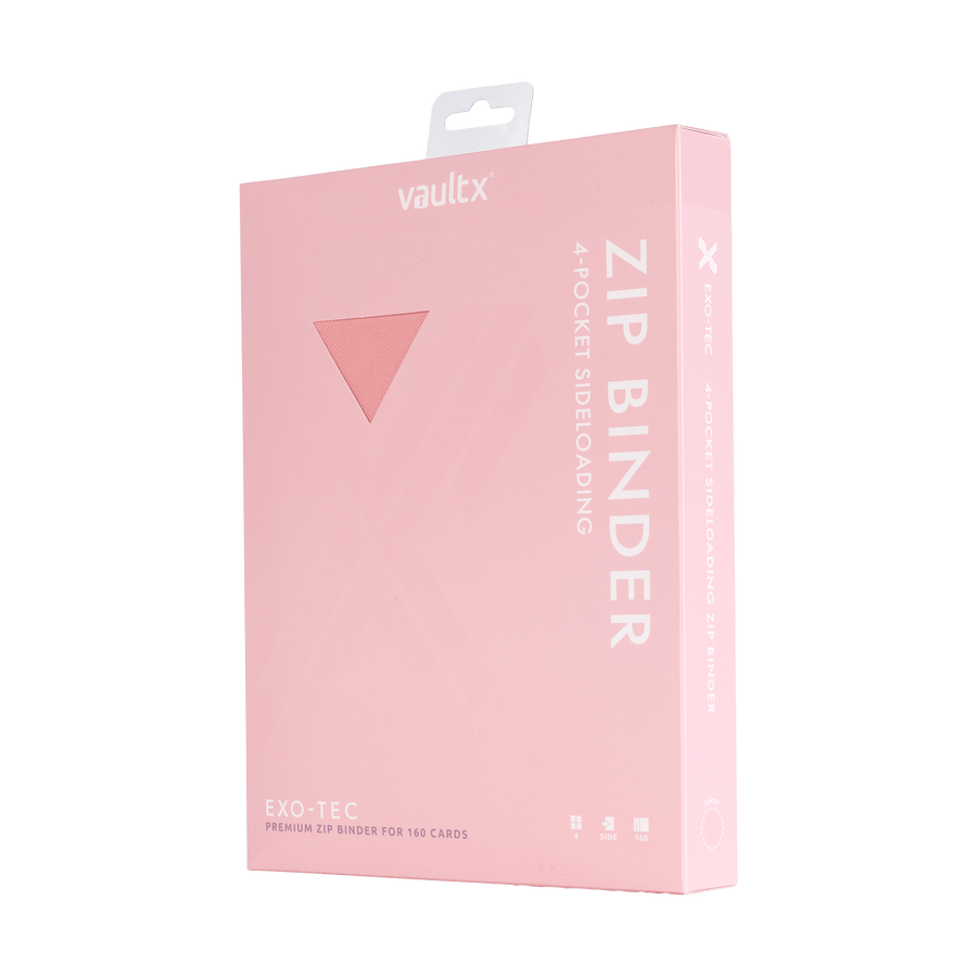 Vault X: 4-Pocket Exo-Tec® Zip Binder (Just Pink)