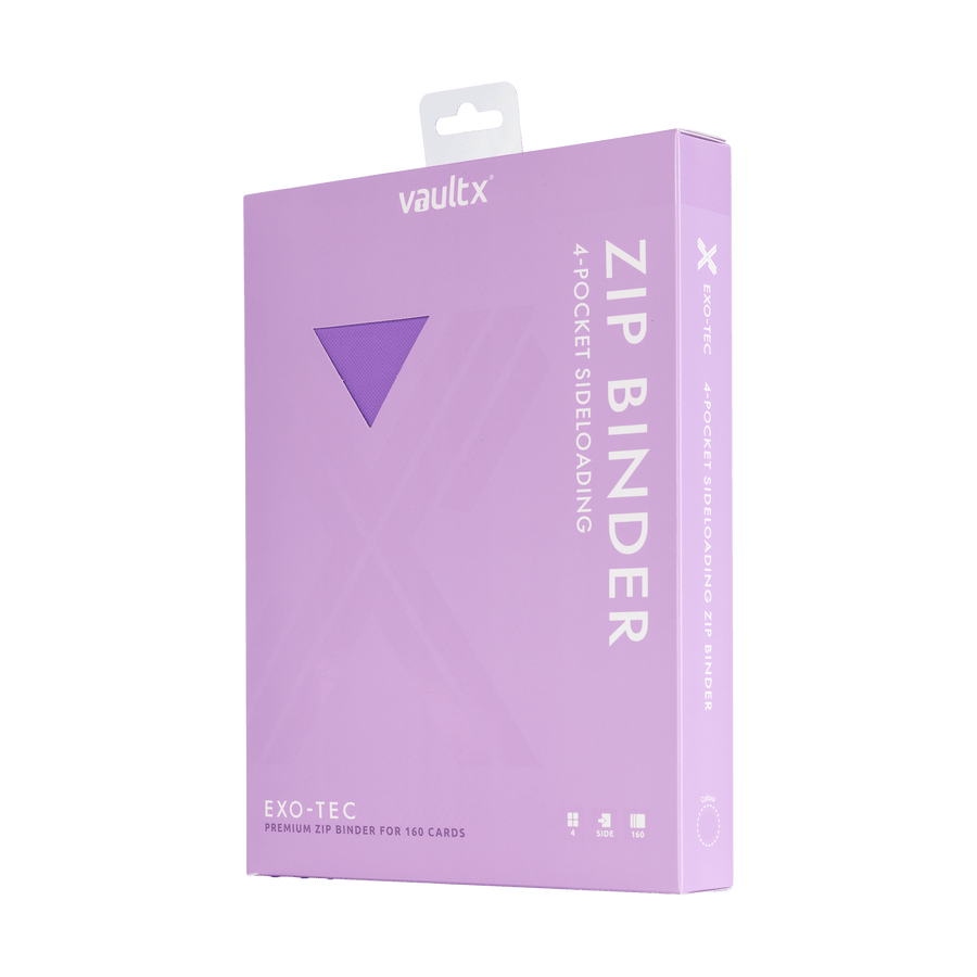Vault X: 4-Pocket Exo-Tec® Zip Binder (Just Purple)