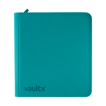 Vault X: 12-Pocket Exo-Tec® Zip Binder (Ocean Blue)