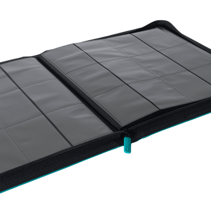 Vault X: 12-Pocket Exo-Tec® Zip Binder (Ocean Blue)