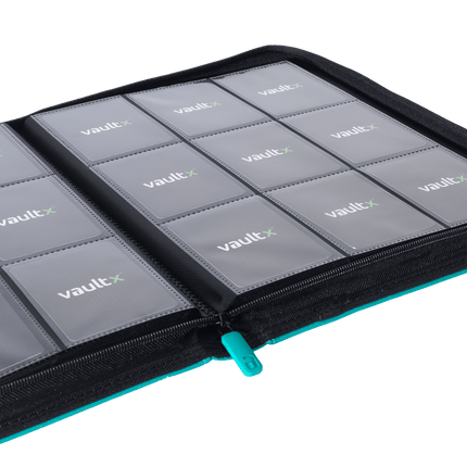 Vault X: 9-Pocket Exo-Tec® Zip Binder (Ocean Blue)
