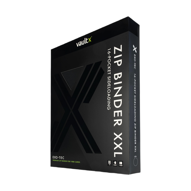Vault X: 16-Pocket XXL Exo-Tec® Zip Binder (Signature Black)