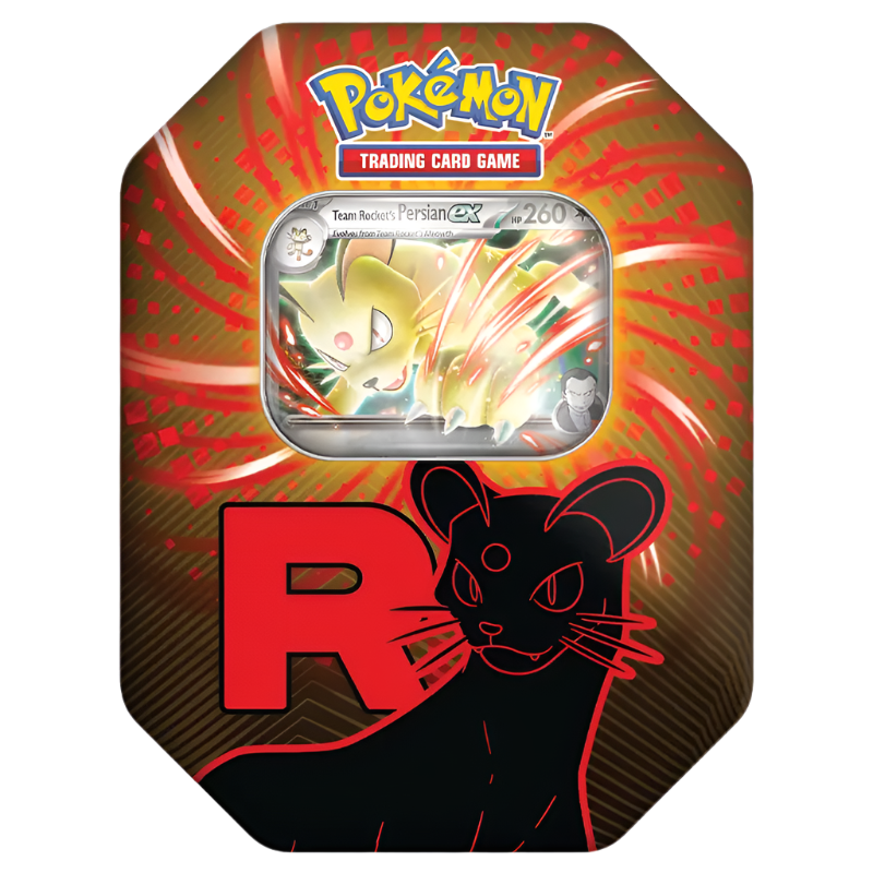 Pokemon TCG: Scarlet & Violet - Team Rocket Tin - Team Rocket's Persian