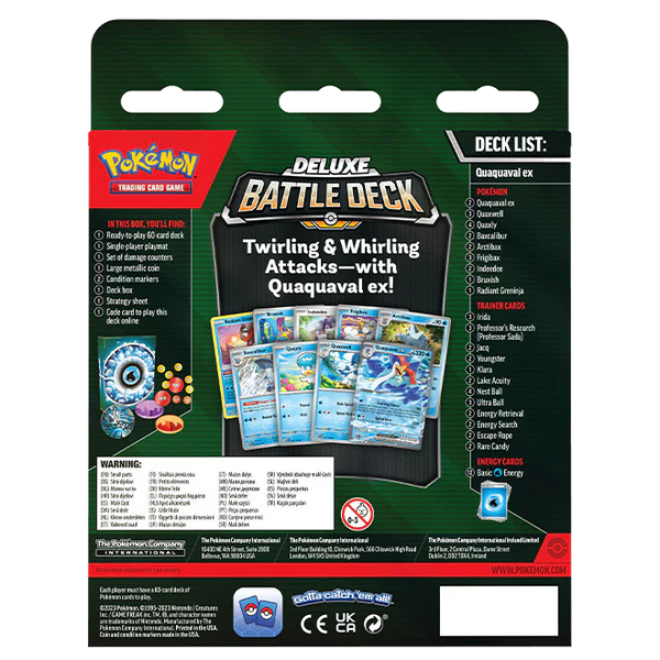 Pokemon TCG: Quaquaval Ex Deluxe Battle Deck