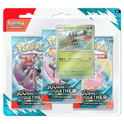 Pokemon TCG: Journey Together - 3 Pack Blister (Yanmega)