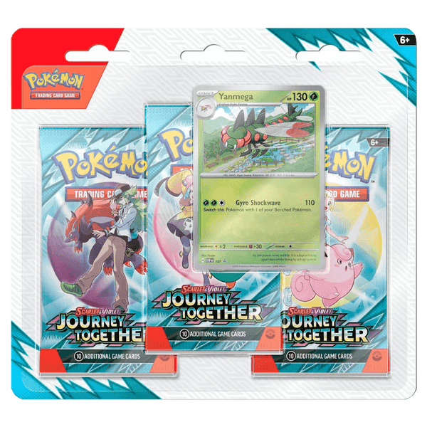 Pokemon TCG: Journey Together - 3 Pack Blister (Yanmega)