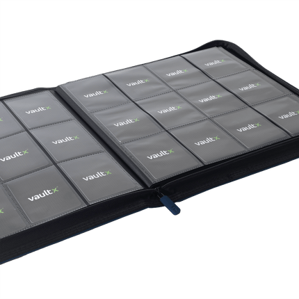 Vault X: 12-Pocket Exo-Tec® Zip Binder (Royal Blue)