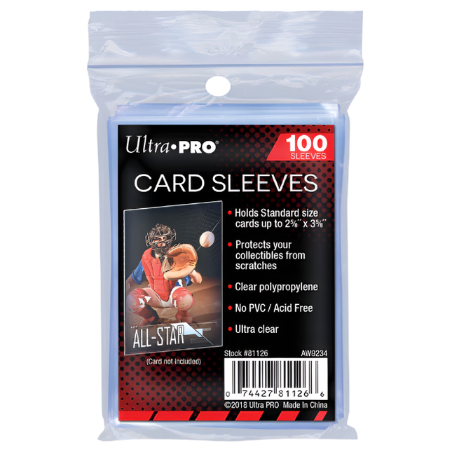 Ultra Pro: Standard Soft Card Sleeves (100 Sleeves)