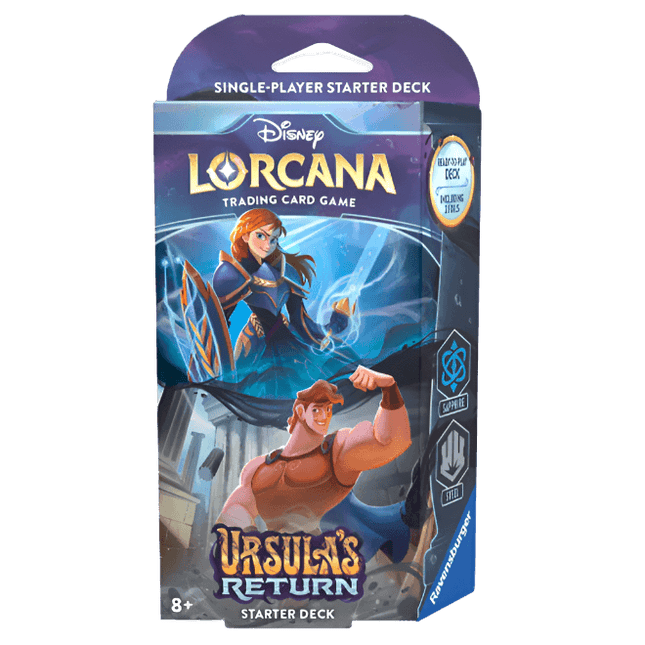Disney Lorcana Trading Card Game: Ursula's Return - Starter Deck (Anna & Hercules)