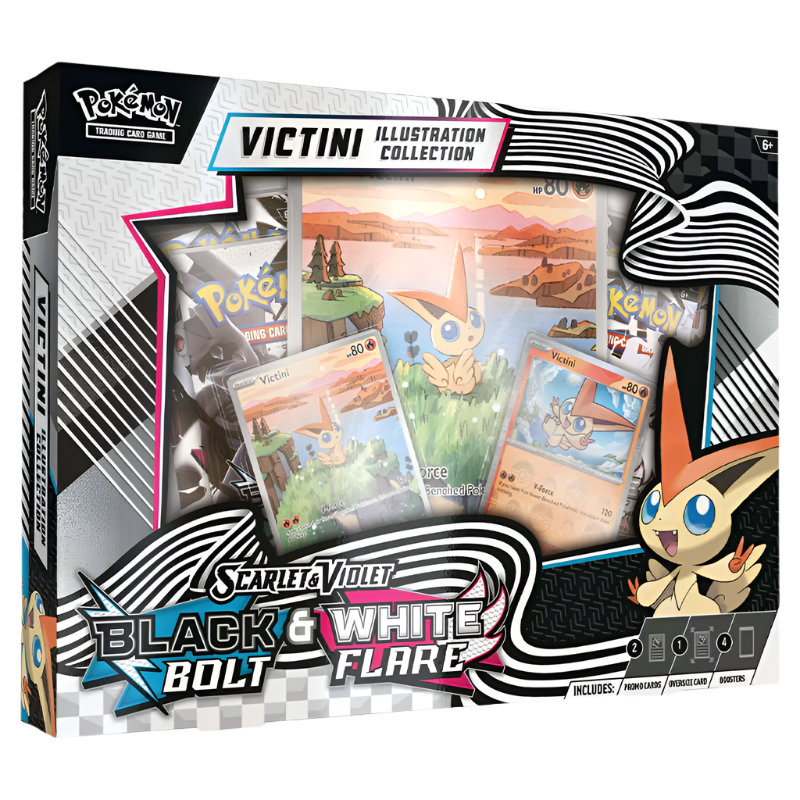 Pokemon TCG: Black Bolt & White Flare - Victini Illustration Collection