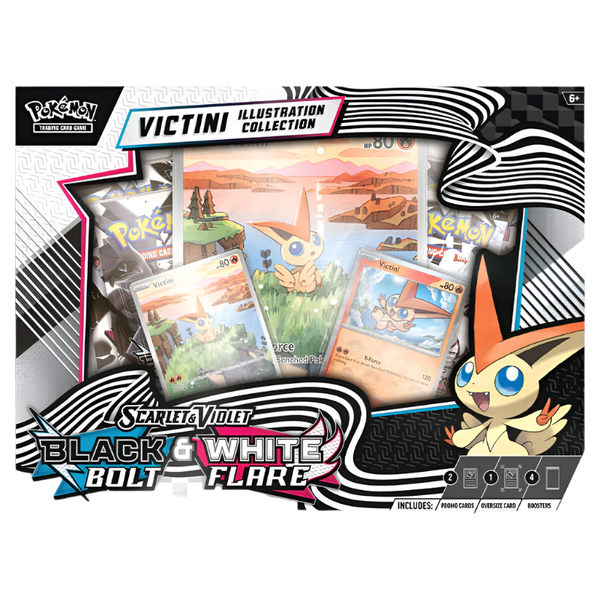 Pokemon TCG: Black Bolt & White Flare - Victini Illustration Collection